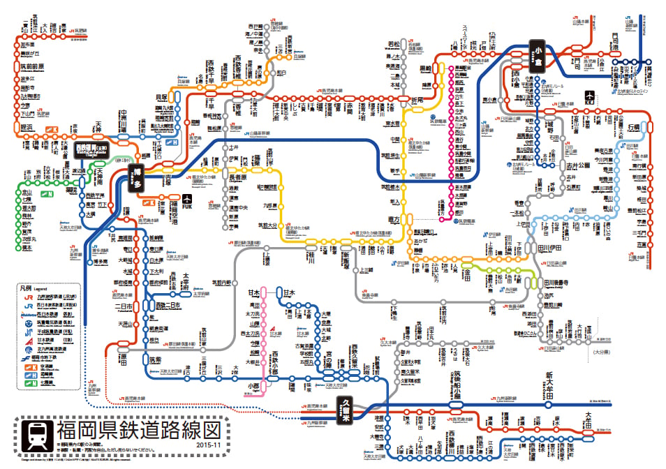47都道府県鉄道路線図