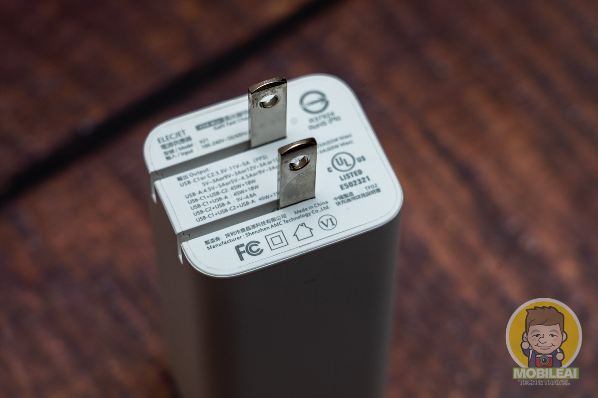 ELECJET GaN 氮化鎵 65W USB 2C1A 充電器