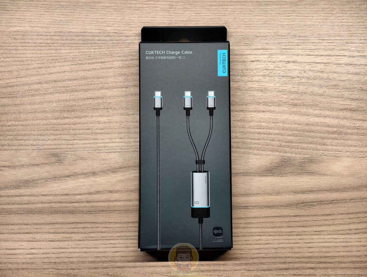 開箱 CUKTECH 酷態科 10號超級電能線 一拖二