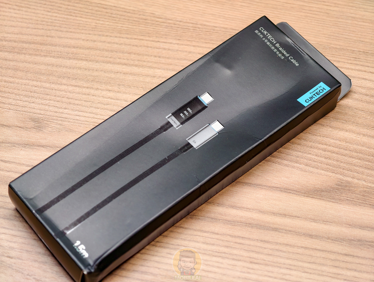 開箱 CUKTECH 酷態科6號編織數位顯示充電線 OLED 版