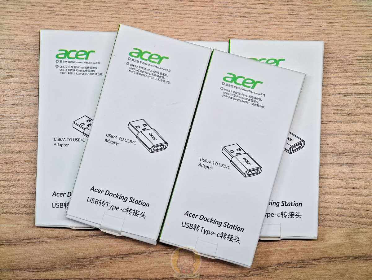 開箱 acer USB 3.2公轉 Type-C 轉接頭